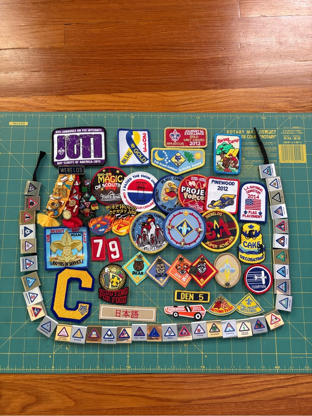 Assorted Boy Scouts Merit Badge Patch Lot - Multicolor
